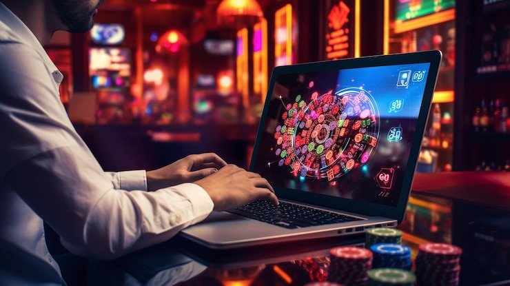 Meja Dragon Tiger Live di studio bigpot88 dengan dealer dan kartu yang terlihat jelas